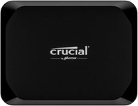 Crucial - X9 4TB External USB-C SSD - Black - Front_Zoom