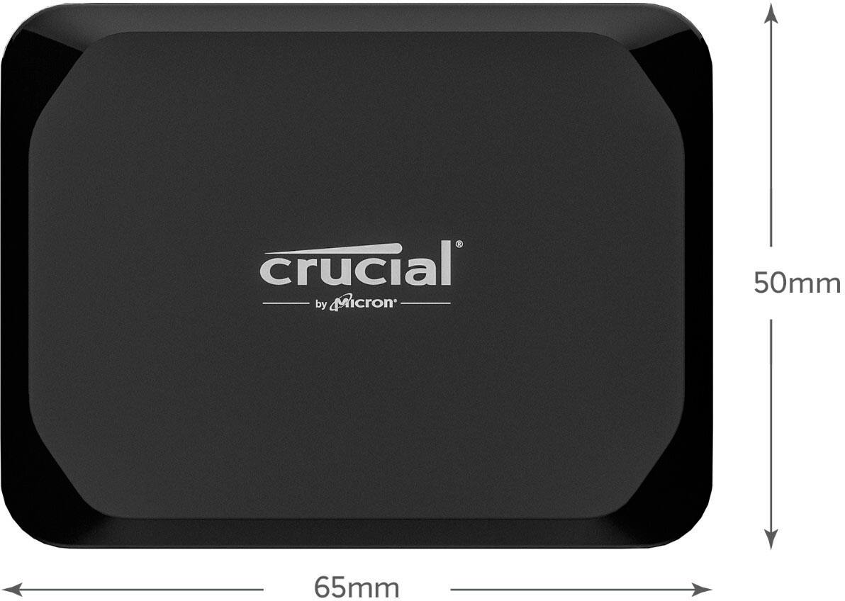 Alt View 1. Crucial - X9 4TB External USB-C SSD - Black.