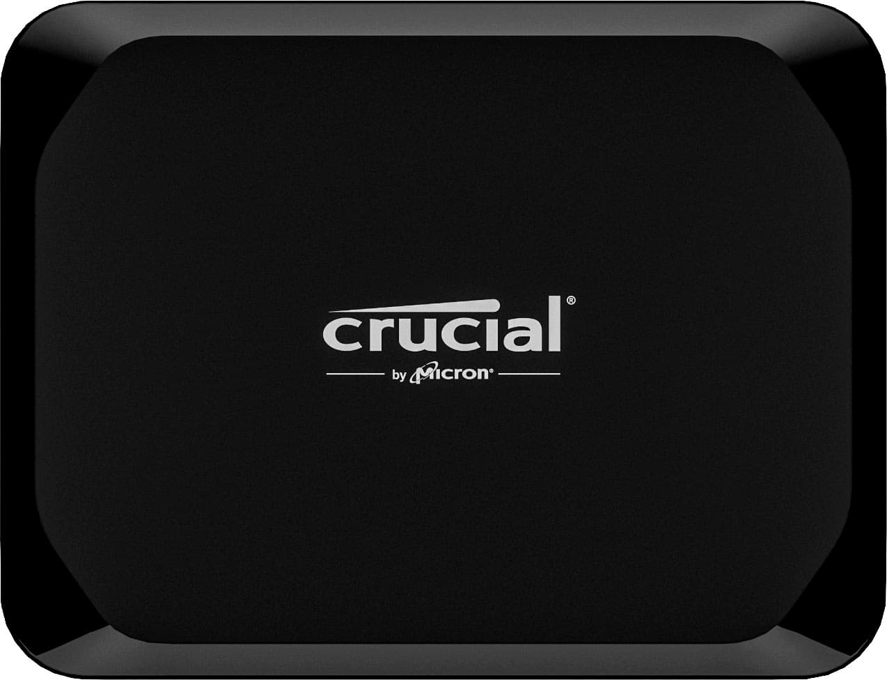 Crucial - X9 1TB External USB-C SSD - Black - Front_Zoom