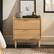 Alt View 11. Walker Edison - Mid-Century Modern 2-Drawer Gallery-Top Nightstand - Natural Pine.