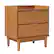 Left. Walker Edison - Mid-Century Modern 2-Drawer Gallery-Top Nightstand - Caramel.