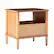 Angle. Walker Edison - Transitional 1-Drawer Spindle-Leg Nightstand - Caramel.