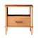 Front. Walker Edison - Transitional 1-Drawer Spindle-Leg Nightstand - Caramel.