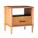 Left. Walker Edison - Transitional 1-Drawer Spindle-Leg Nightstand - Caramel.
