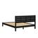 Alt View 24. Walker Edison - Minimalist Slatted Solid Wood Low Queen Bedframe - Black.