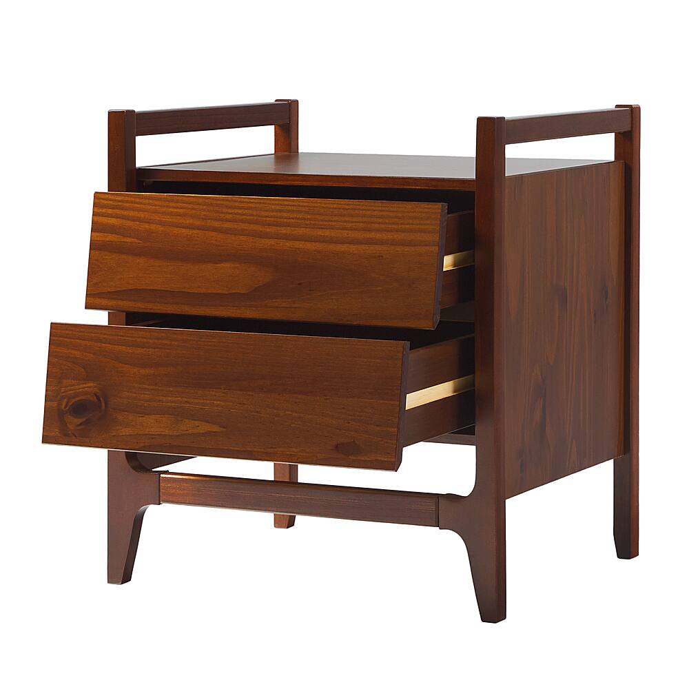 Best Buy Walker Edison MidCentury Modern Solid Wood 2Drawer