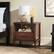 Alt View 12. Walker Edison - Transitional 1-Drawer Spindle-Leg Nightstand - Walnut.