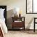 Alt View 36. Walker Edison - Transitional 1-Drawer Spindle-Leg Nightstand - Walnut.