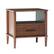 Left. Walker Edison - Transitional 1-Drawer Spindle-Leg Nightstand - Walnut.