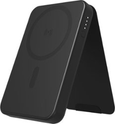 mophie - snap+ juice pack mini with stand - Black - Front_Zoom