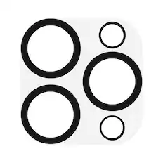 Front. Case-Mate - Lens Protector for Apple iPhone 15 Pro and 15 Pro Max - Clear.