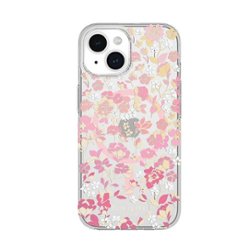 kate spade new york - Protective Hard Shell Case with MagSafe for Apple  iPhone 15 - Flowerbed Pink - Front_Zoom