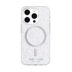 kate spade new york - Protective Hard Shell Case with MagSafe for Apple  iPhone 15 Pro - Chunky Glitter - Front_Zoom