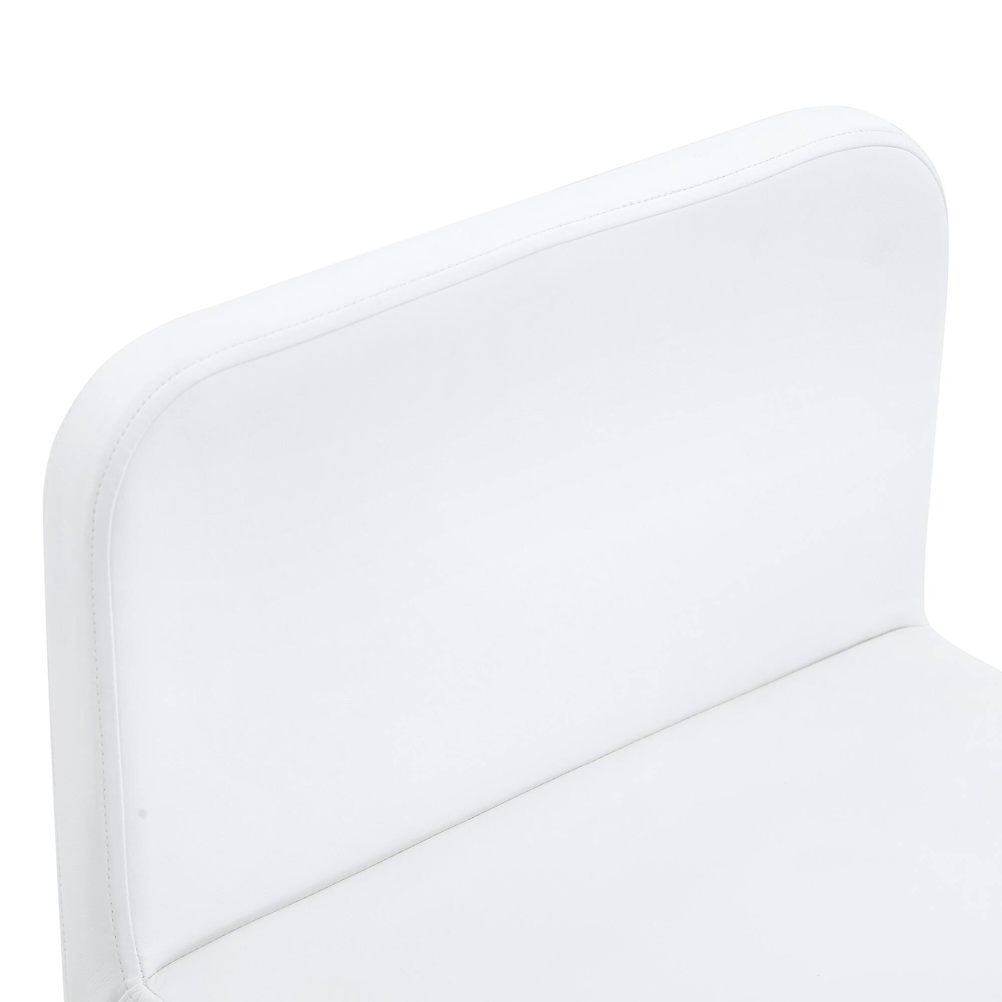 Alt View 5. Loheer - Modern PU Dining Chairs Set of 6 Mixed Design Seating for Kitchen - White.