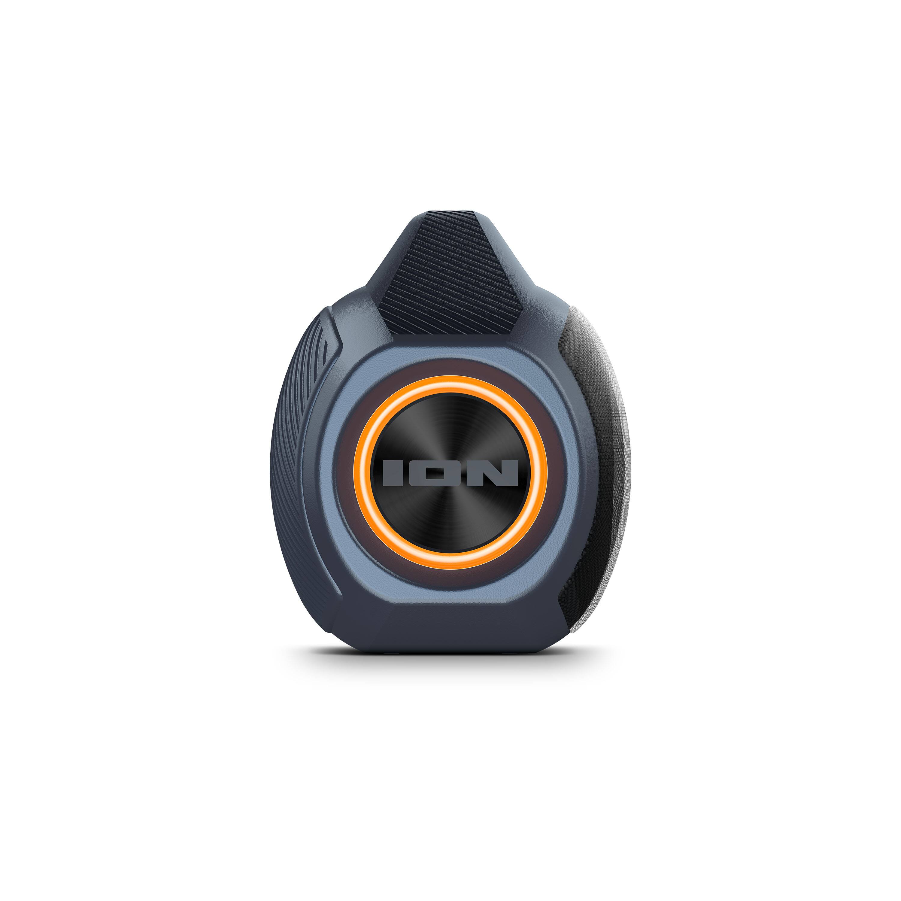 Alt View Zoom 1. ION Audio - AquaSport Max Waterproof 60-Watt Bluetooth Stereo Speaker with Lights - Black.