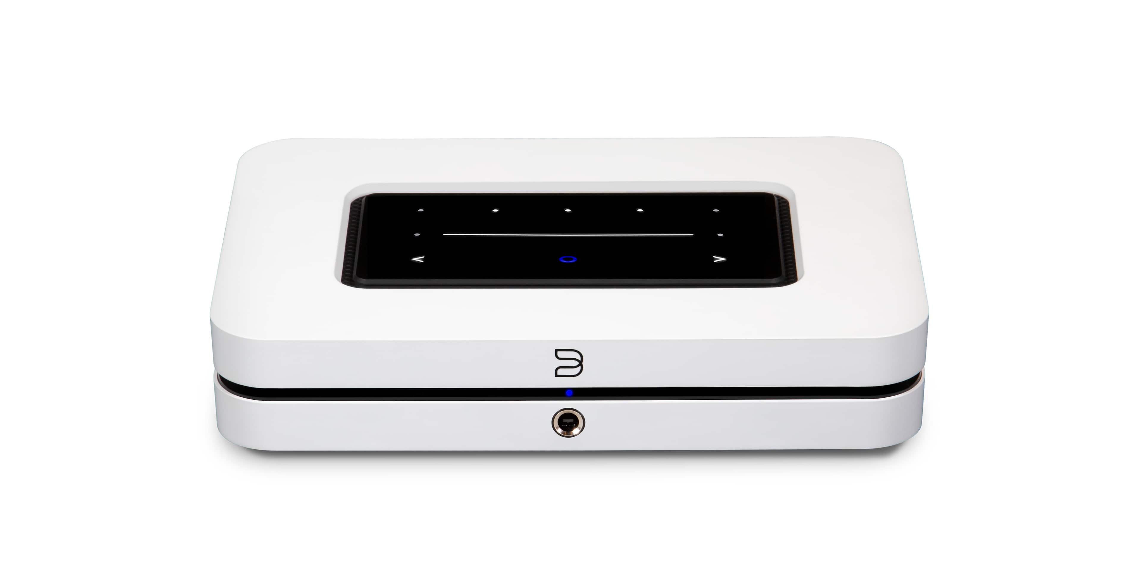 Bluesound - NODE Wireless Hi-Res Streaming Media Player with ESS Sabre HiFi DAC - White - Front_Zoom