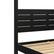 Alt View 33. Walker Edison - Minimalist Slatted Solid Wood Canopy Queen Bedframe - Black.