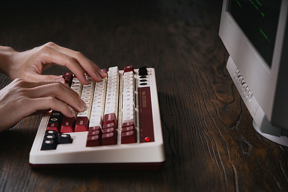 Alt View 16. 8BitDo - Retro Mechanical Keyboard - Fami Edition.