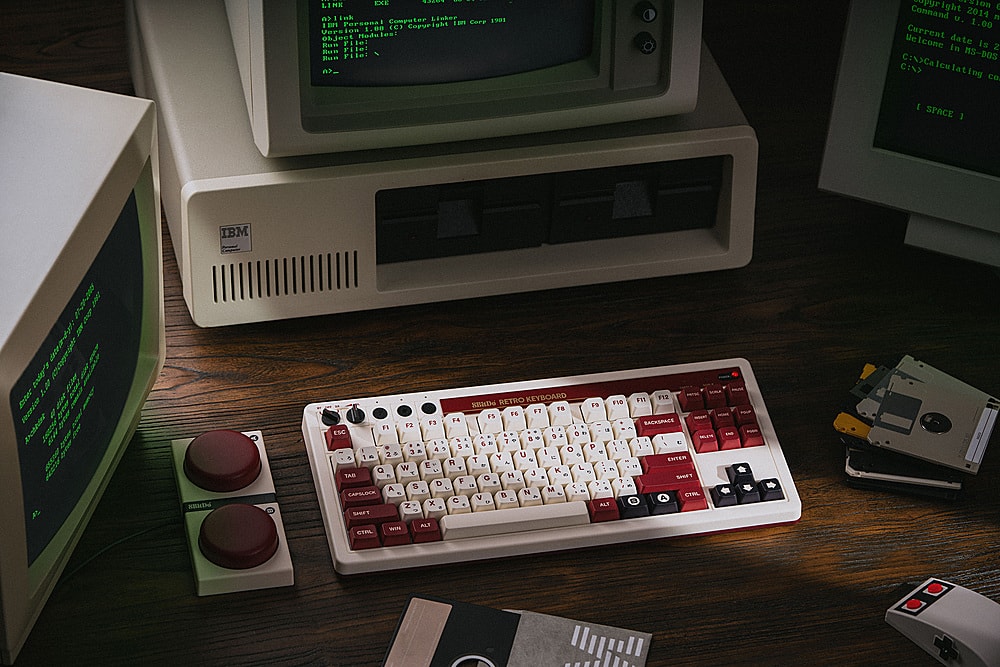 Alt View 18. 8BitDo - Retro Mechanical Keyboard - Fami Edition.