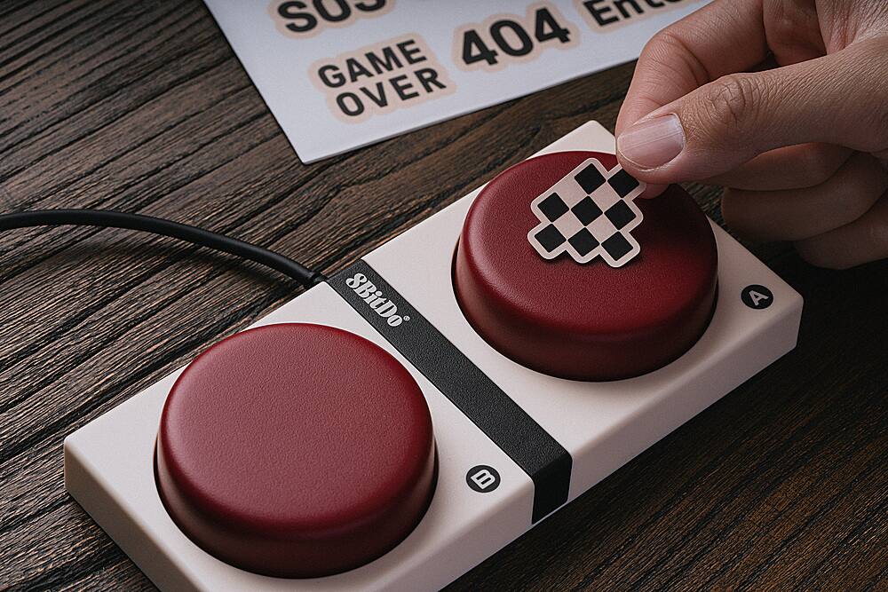 Alt View 19. 8BitDo - Retro Mechanical Keyboard - Fami Edition.