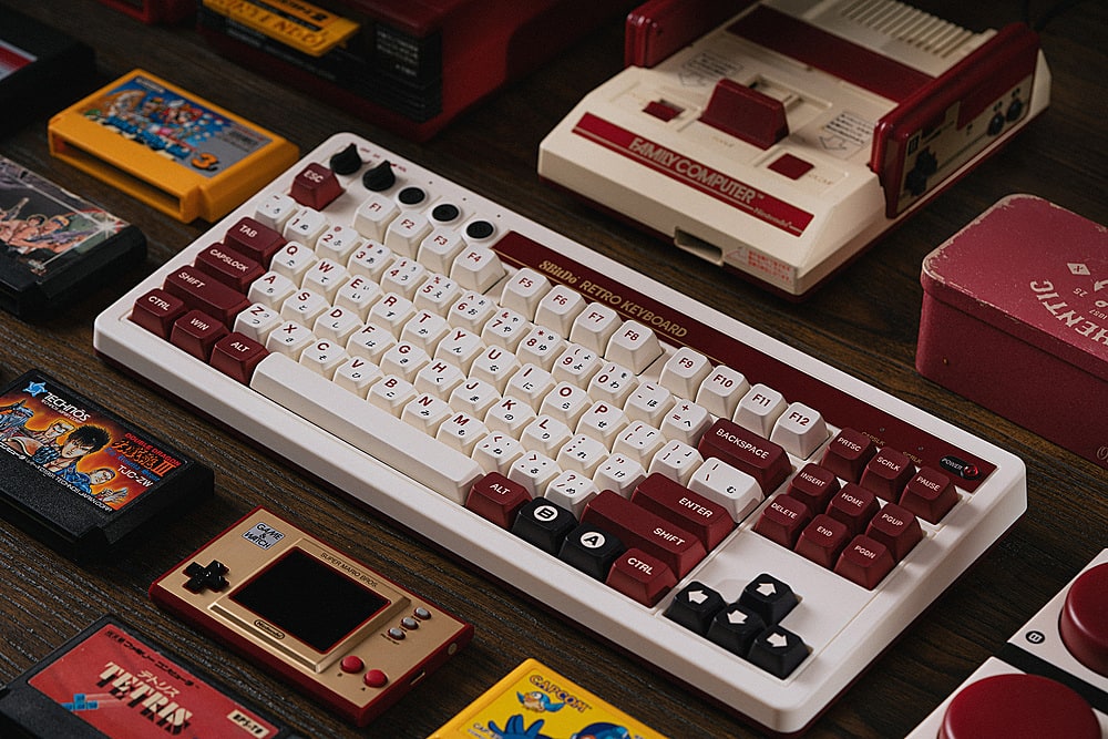 Alt View 23. 8BitDo - Retro Mechanical Keyboard - Fami Edition.
