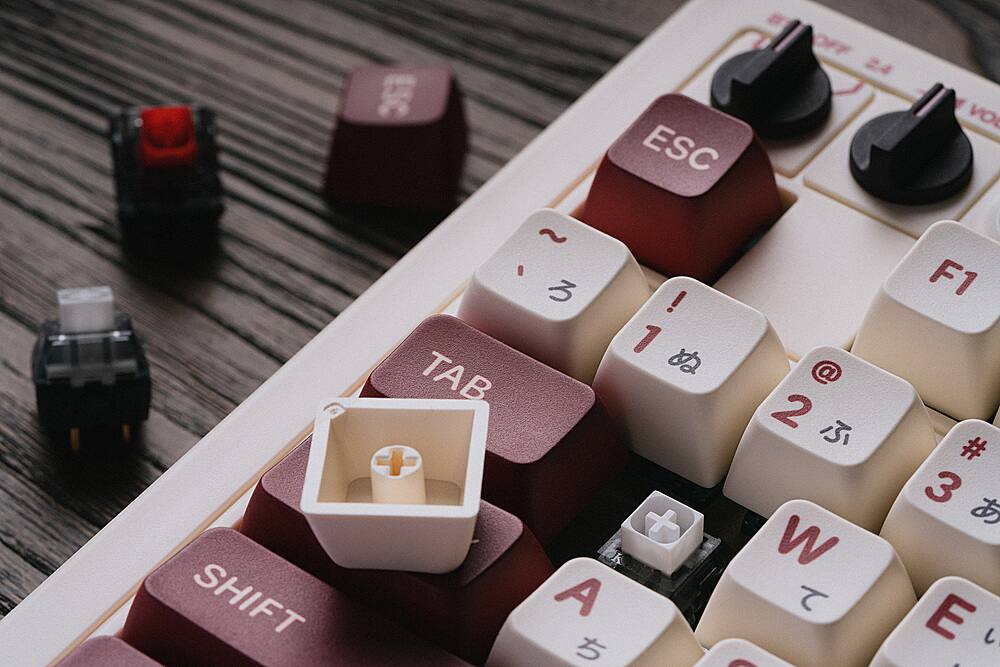 Alt View 26. 8BitDo - Retro Mechanical Keyboard - Fami Edition.