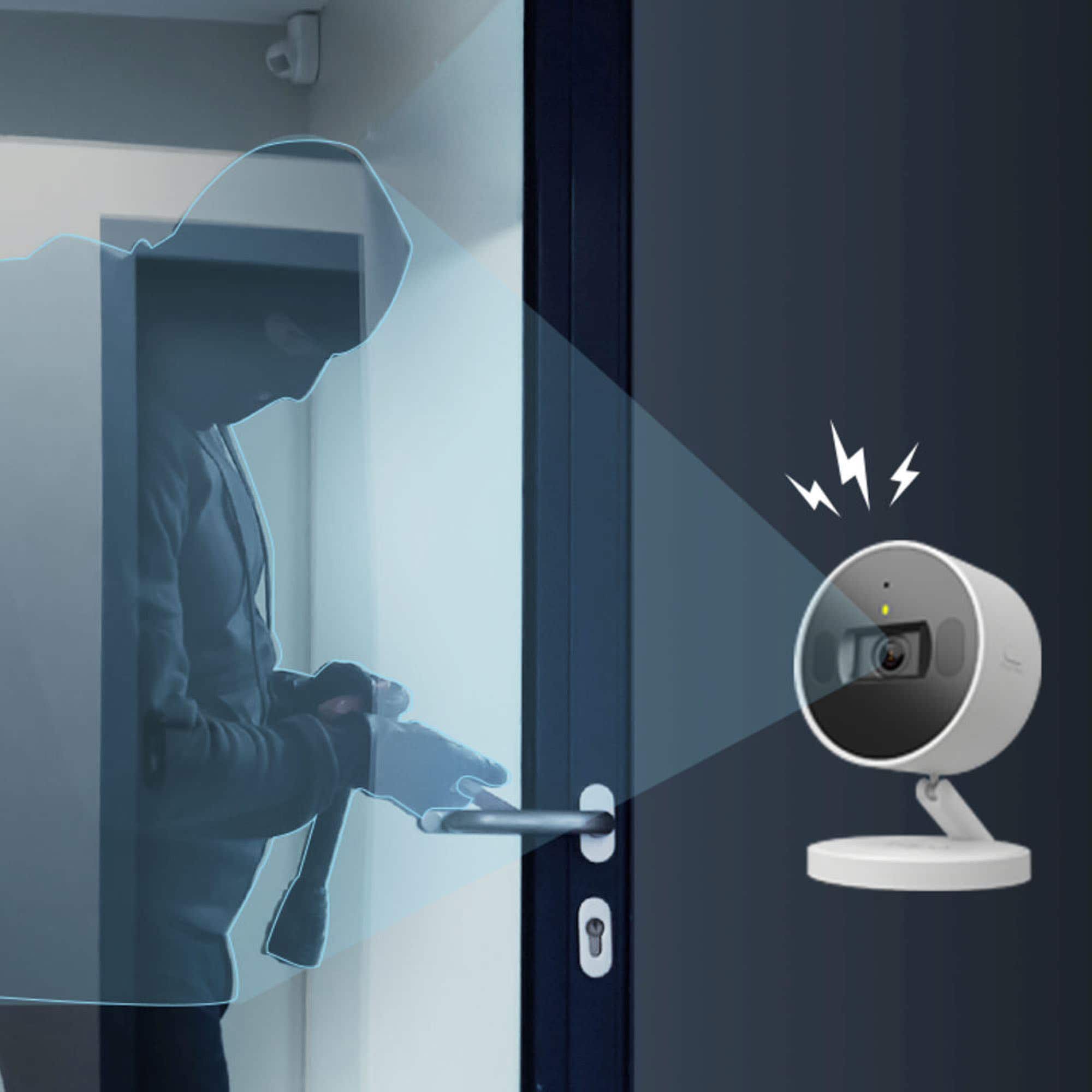 Alt View 16. TP-Link - Tapo Indoor 2K Wi-Fi Security Plug-In Camera with Automated Privacy Shutter and Magnetic Base - No Monthly Fees - White.