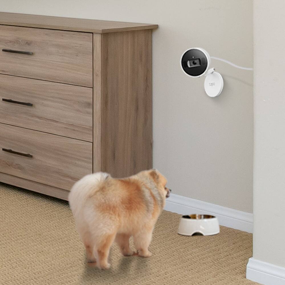Alt View 18. TP-Link - Tapo Indoor 2K Wi-Fi Security Plug-In Camera with Automated Privacy Shutter and Magnetic Base - No Monthly Fees - White.