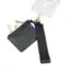 Left. Case-Mate - Essential Strap with Wallet for Most Cell Phones - Black.