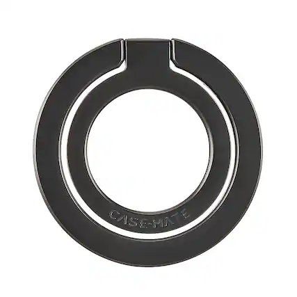 Front. Case-Mate - Magnetic Ring Stand with MagSafe for Select Apple iPhones - Matte Black.