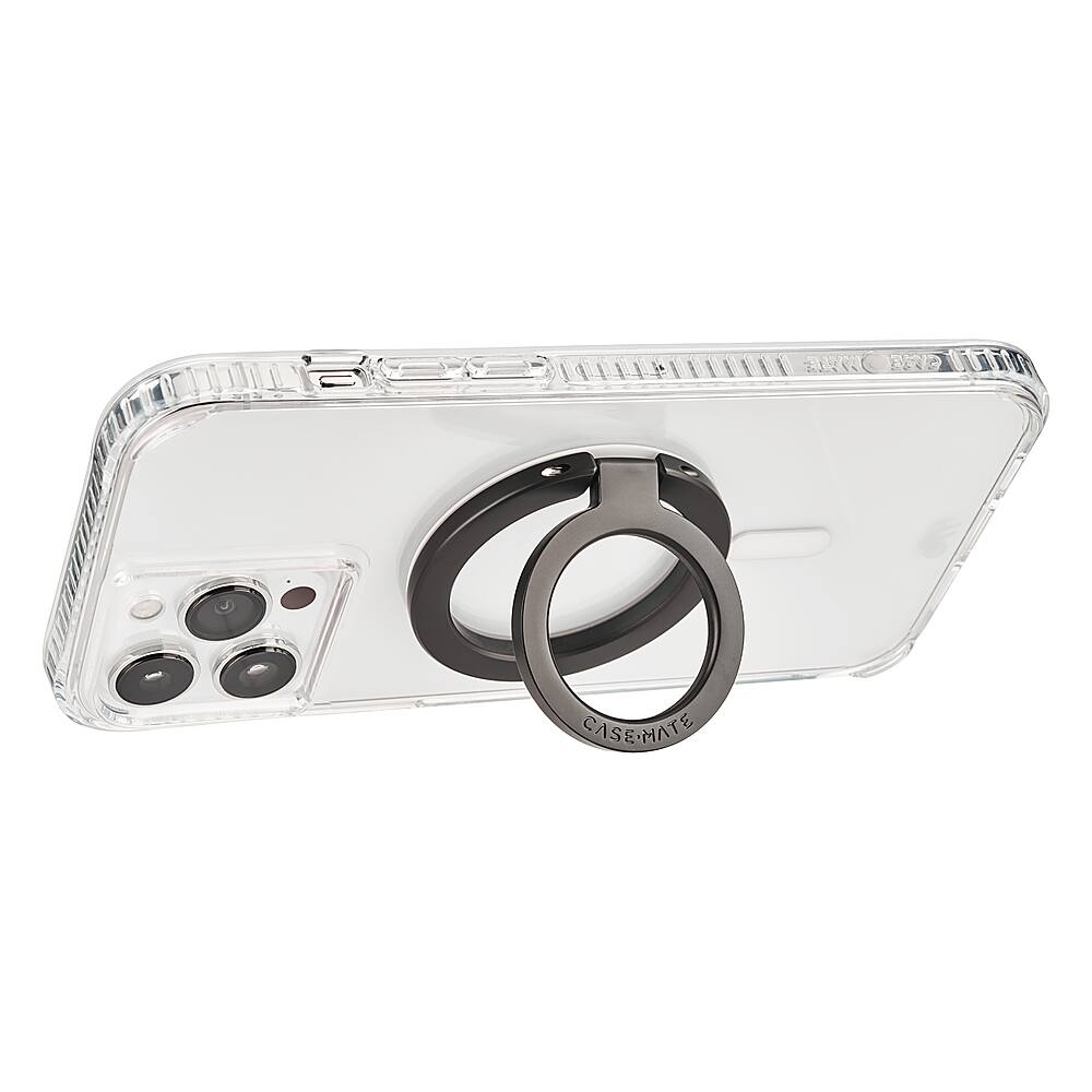 Alt View 13. Case-Mate - Magnetic Ring Stand with MagSafe for Select Apple iPhones - Matte Black.