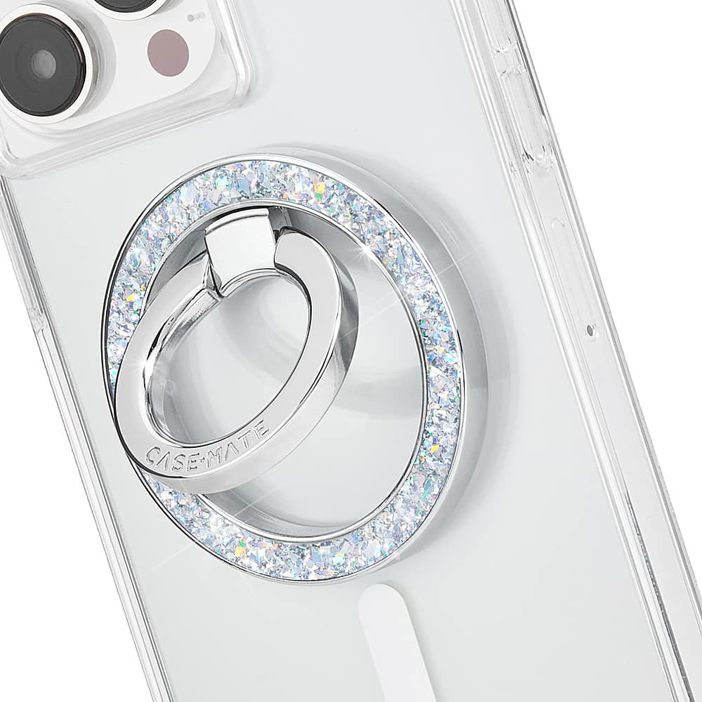 Angle. Case-Mate - Magnetic Ring Stand with MagSafe for Select Apple iPhones - Twinkle Disco.