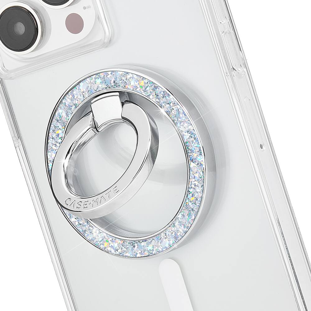 Angle. Case-Mate - Magnetic Ring Stand with MagSafe for Select Apple iPhones - Twinkle Disco.