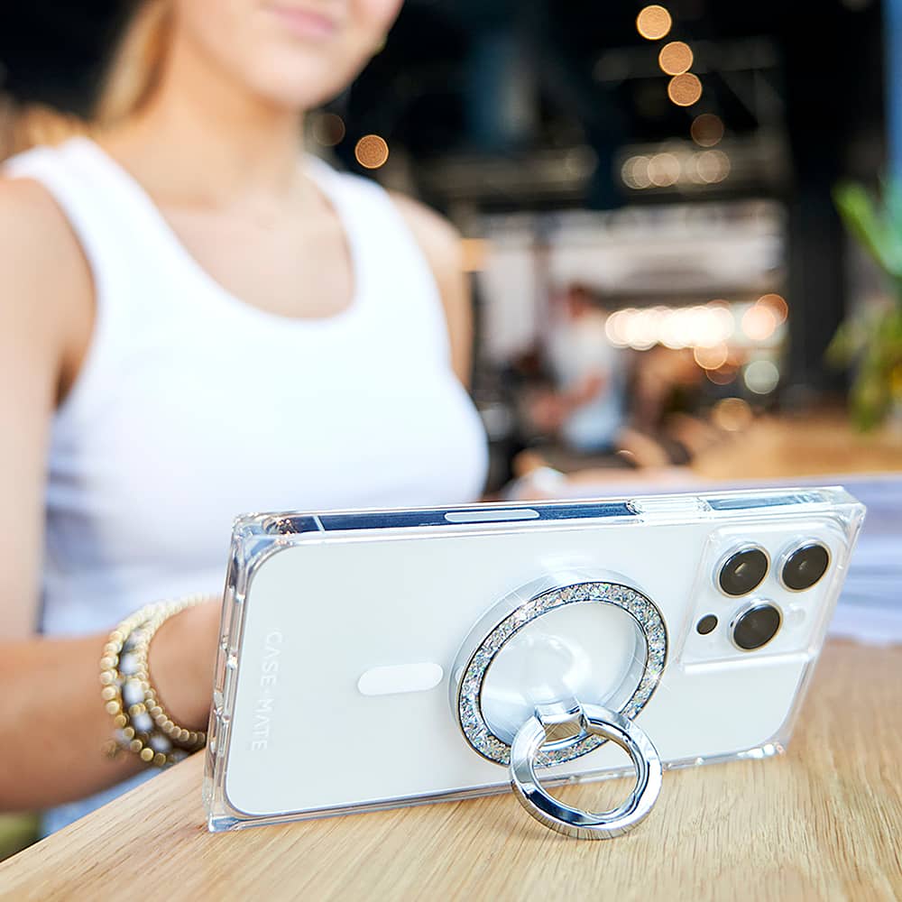 Alt View 13. Case-Mate - Magnetic Ring Stand with MagSafe for Select Apple iPhones - Twinkle Disco.