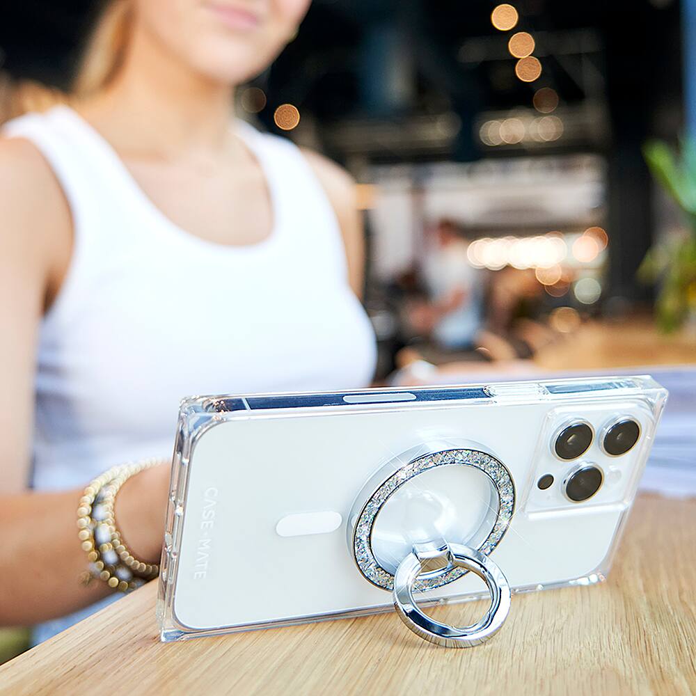 Alt View 13. Case-Mate - Magnetic Ring Stand with MagSafe for Select Apple iPhones - Twinkle Disco.
