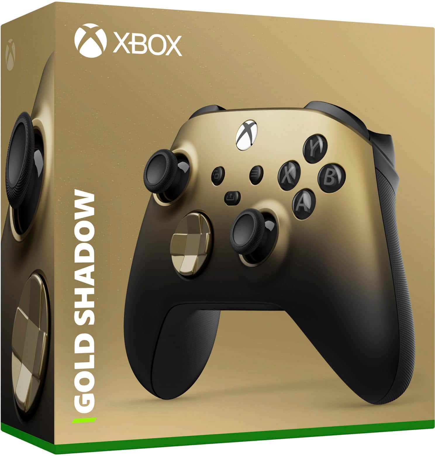 Alt View 20. Microsoft - Xbox Wireless Controller for Xbox Series X, Xbox Series S, Xbox One, Windows Devices - Gold Shadow Special Edition.