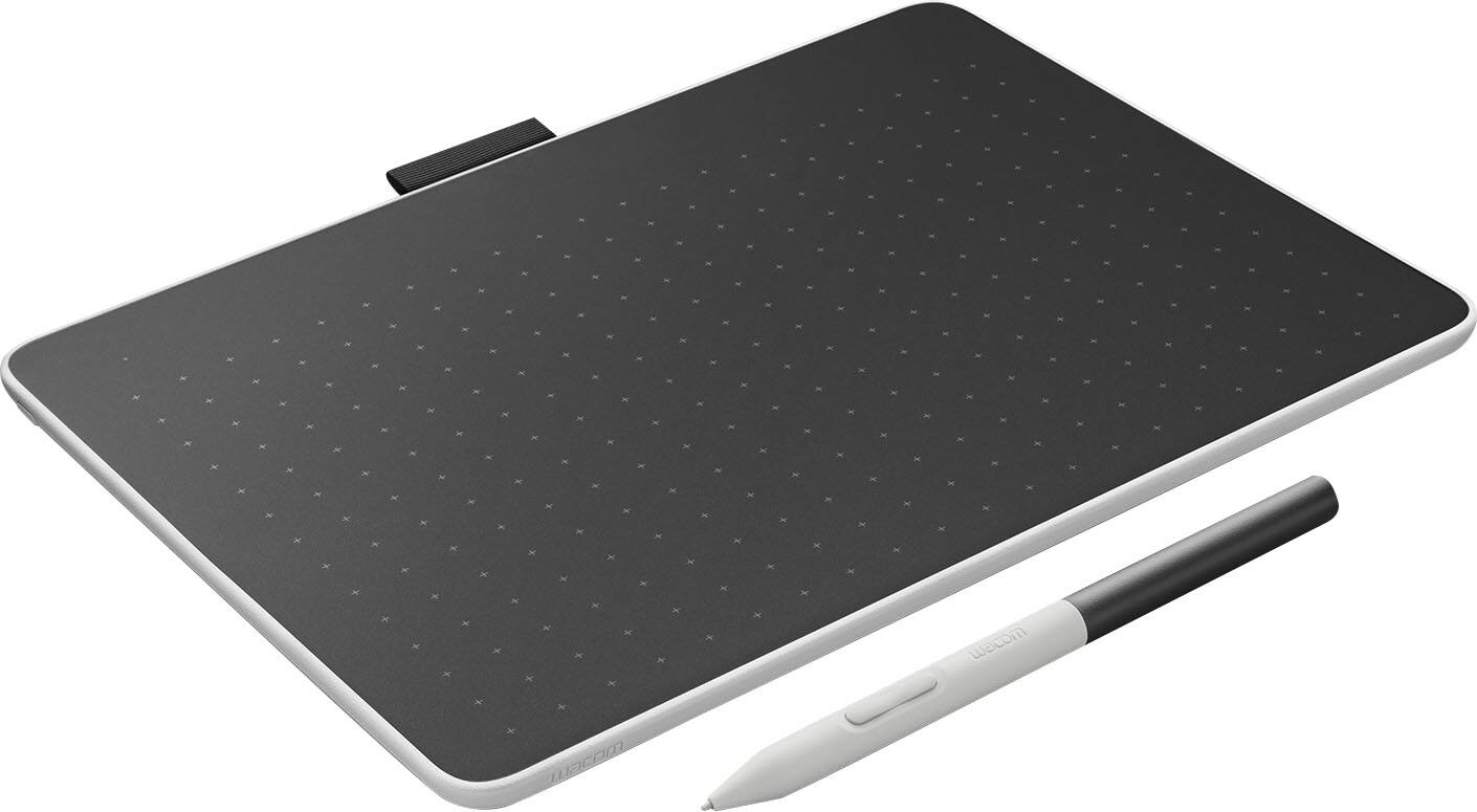 Angle. Wacom - One Medium 9.9" x 7.1" Bluetooth Graphics Drawing Tablet - White.