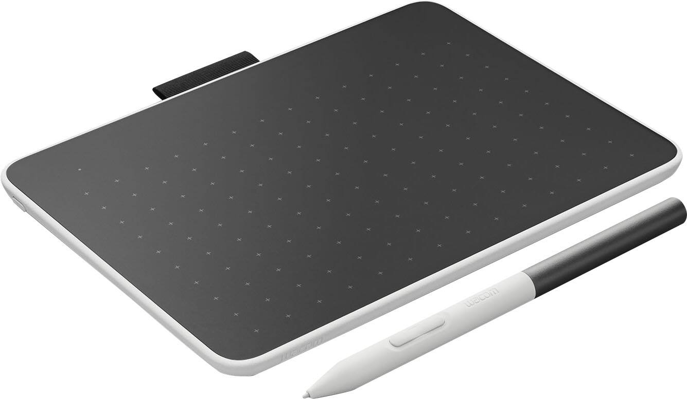 Angle. Wacom - One Small 7.4" x 5.6" Bluetooth Graphics Drawing Tablet - White.