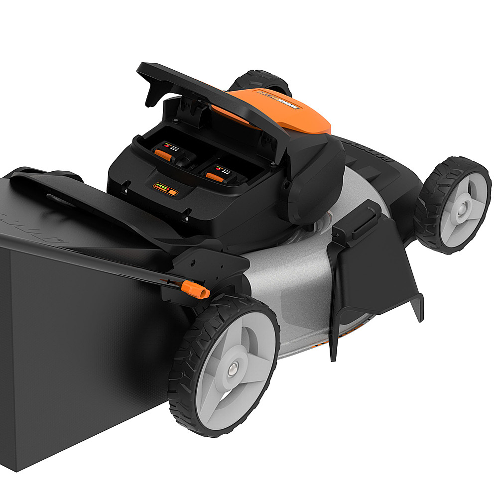 Best Buy: WORX WG779 40V 14 Lawn Mower with Grass Collection Bag and  Mulcher (2 x 4.0 Ah Batteries and 1 x Charger) Black WG779
