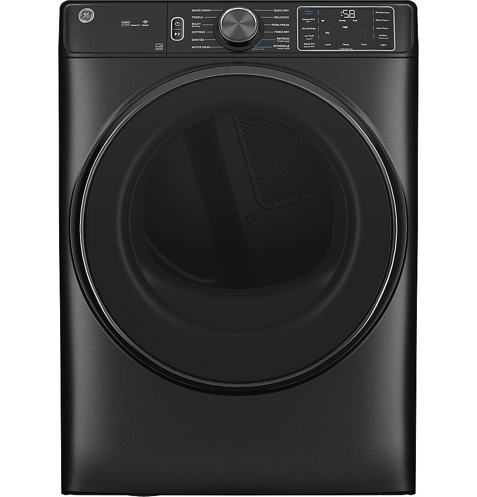 GE 7.8 cu. Ft. Stackable Smart Electric Dryer with Steam Carbon Graphite  GFD65ESPVDS - Best Buy