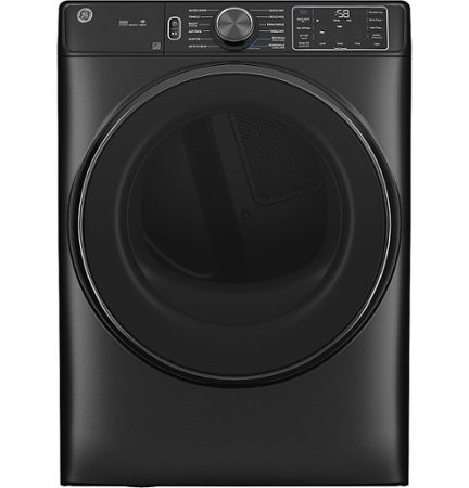 GE - 7.8 cu. Ft. Stackable Smart Electric Dryer with Steam - Carbon Graphite