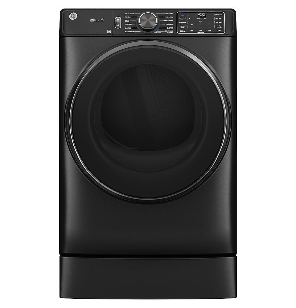 GE 7.8 cu. Ft. Stackable Smart Electric Dryer with Steam Carbon