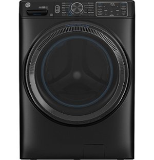 GE - 5.0 Cu. Ft. Stackable Smart Front Load Washer with Steam and SmartDispense - Carbon Graphite
