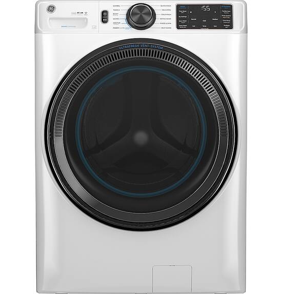 GE 5.0 Cu. Ft. Stackable Smart Front Load Washer with Steam and