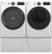 Alt View 3. GE - 5.0 Cu. Ft. Stackable Smart Front Load Washer with Steam and SmartDispense - White.