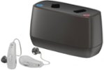 Jabra - Enhance Select 50R Rechargeable Hearing Aids - With Remote Professional Care and Bluetooth Streaming - Gray
