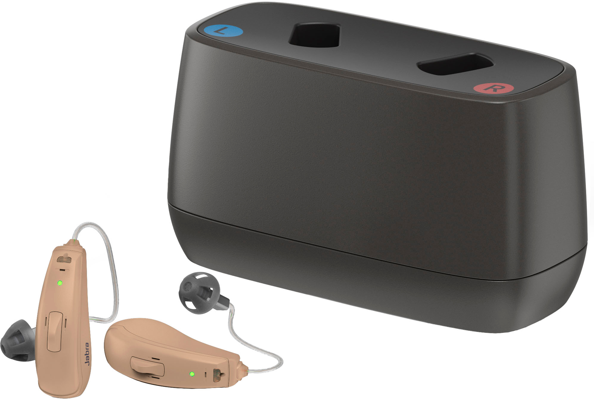 Jabra Enhance Select 50R Rechargeable Hearing Aids With Remote Professional  Care and Bluetooth Streaming Beige 22900505 - Best Buy