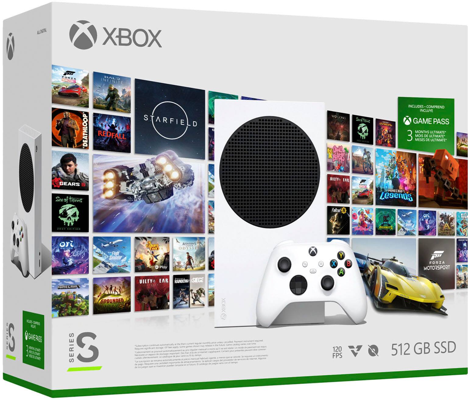 Alt View 20. Microsoft - Xbox Series S 512GB All-Digital Starter Bundle Console with Xbox Game Pass (Disc-Free Gaming) - White.