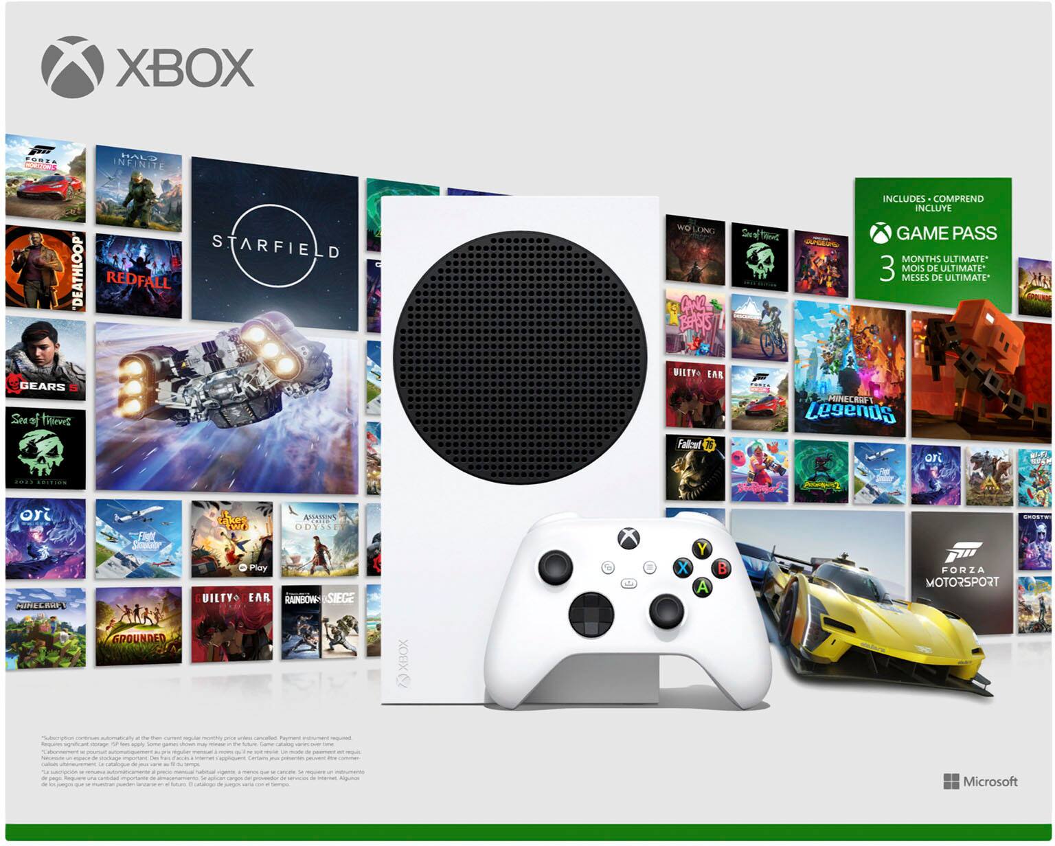 Microsoft Xbox Series S 512GB All-Digital Starter Bundle Console with Xbox  Game Pass (Disc-Free Gaming) White RRS-00144 - Best Buy