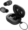 Front. JLab - JBuds Mini True Wireless Earbuds - Black.
